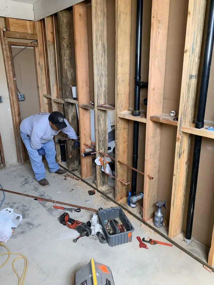 Commercial rough-in plumbing for Gas Line Repair in North Riverdale